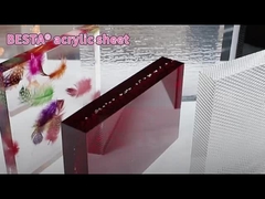 2.8mm-15mm أوراق أكريليك ملونة متجر بصري لوح إعلانية مضيئة