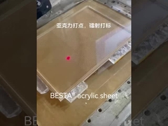 ورق أكريليك PMMA شفافة ذات نسيج واضح 6mm حجر الحبوب